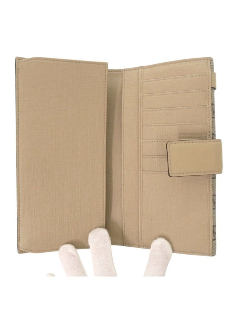 Gucci Nice GG Supreme Leather Beige Wallet - Picture 6 of 10